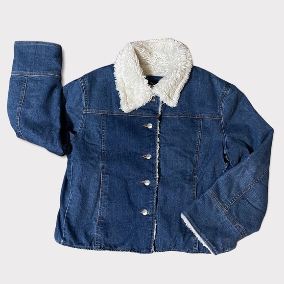 SCORPIO USA Sherpa lined Jean jacket Size Small - Picture 1 of 9